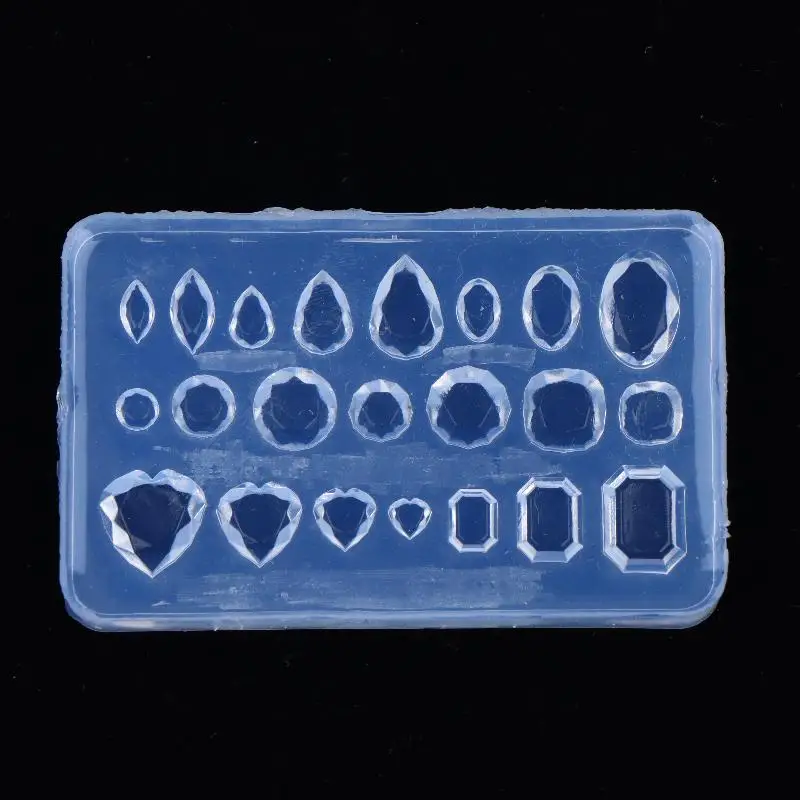【Nail Art Silicone Mold Multiple Styles Gemstone DIY Tool Jewelry Making Resin Silicone Mould Casting Mold】