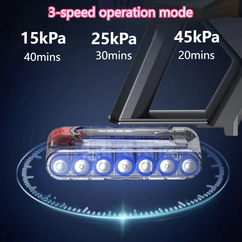 IDEACH V18 Беспроводной ручной пылесос 550 Вт 45 кПа Всасывание Сенсорный экран Съемный аккумулятор Легкий для пола Автомобиль Волосы домашних животных