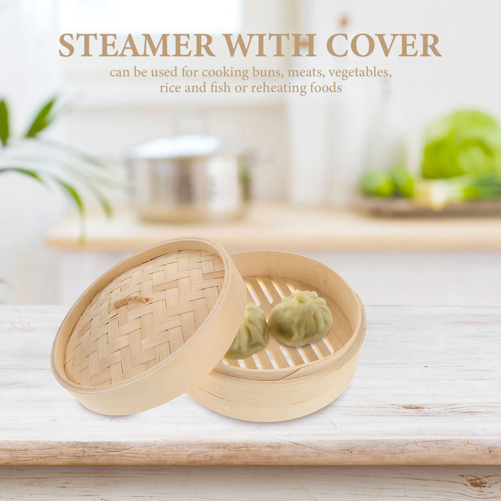 Steamer Convenient Bamboo Dumpling Basket Household Steamed Stuffed Bun Cooking Tool Steaming