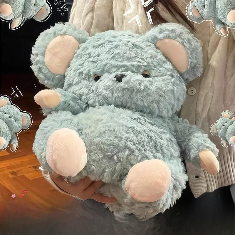 

KTXD Kawaii Mouse Plu кукла подушка подарок для девочек лучший друг день рождения мягкая игрушка медведь PP наполненный хлопок