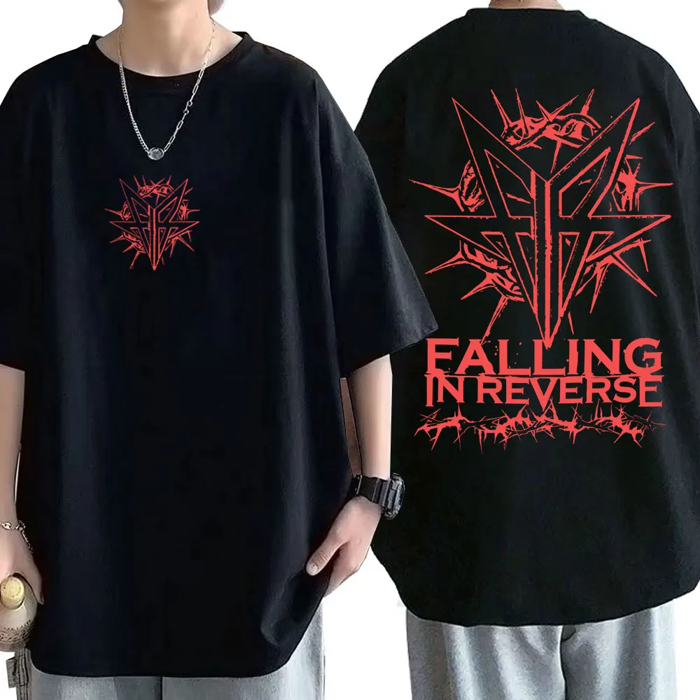 

Rock Band Falling in Reverse T-shirt Men Women Gothic Oversized Streetwear Unisex Casual Vintage T Shirts Male Vintage Tshirt