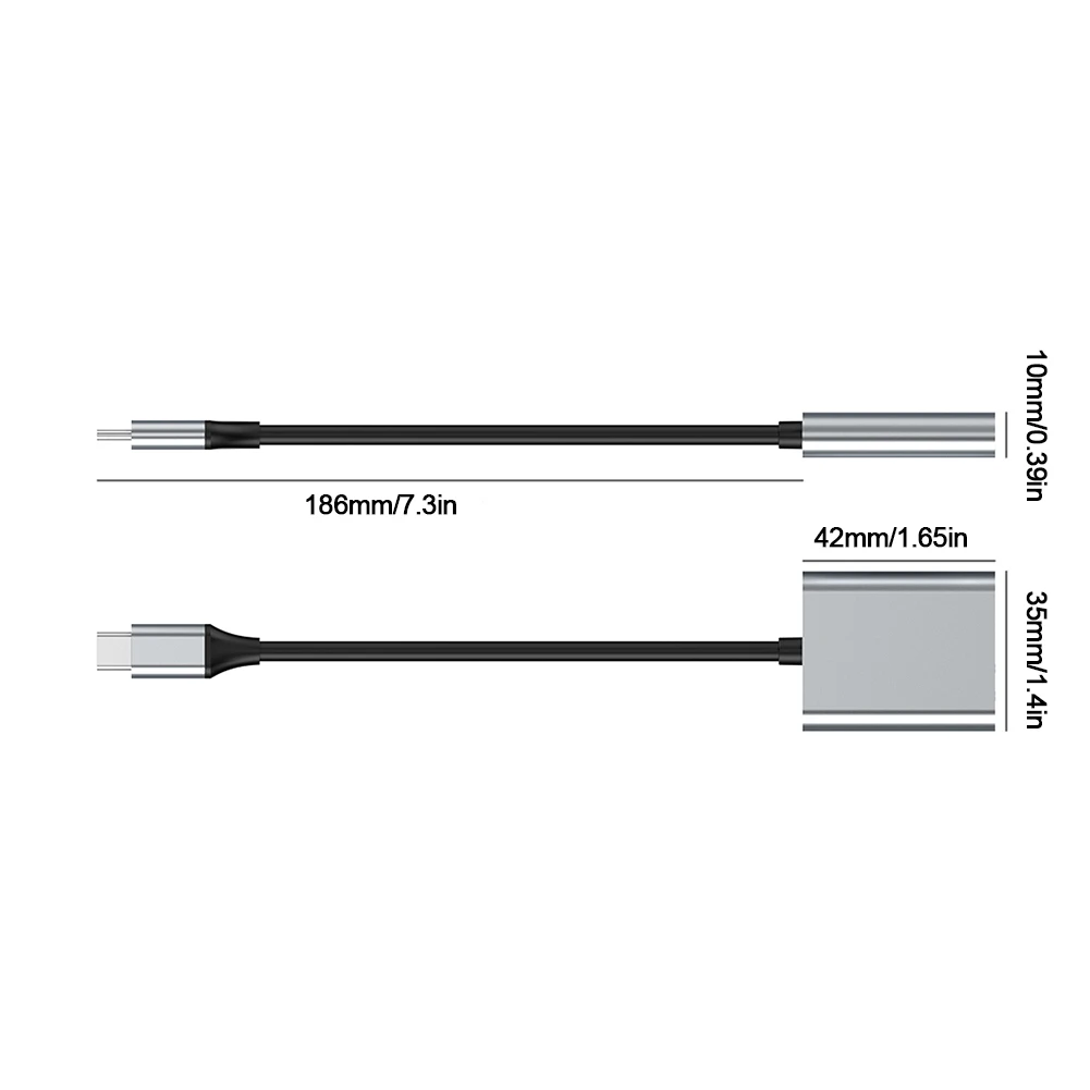 

2-in-1 SD3.0/SD4.0+TF Card Reader Adapter Read 2 Cards Simultaneously USB C TF SD Card Adapter Card Hub Adapter for Smartphone