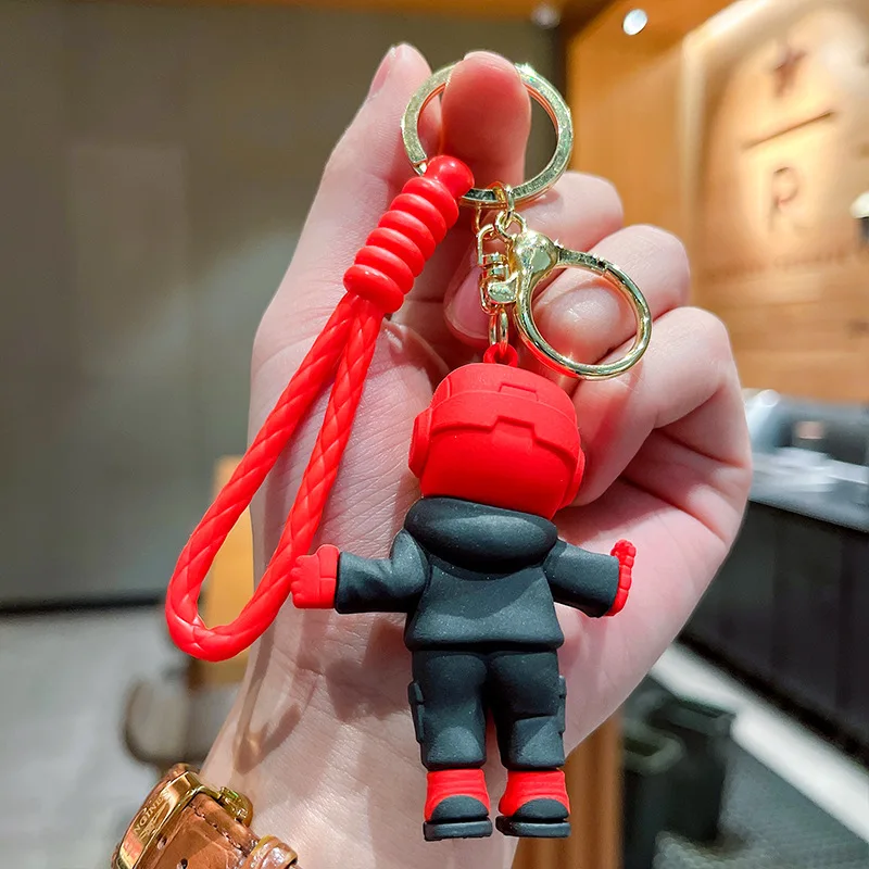 Superhero Spider Man Keychain Avengers Series Captain America Iron Man Hulk Doll Key chain Ring Pendant Fashion Toy Gift for Son