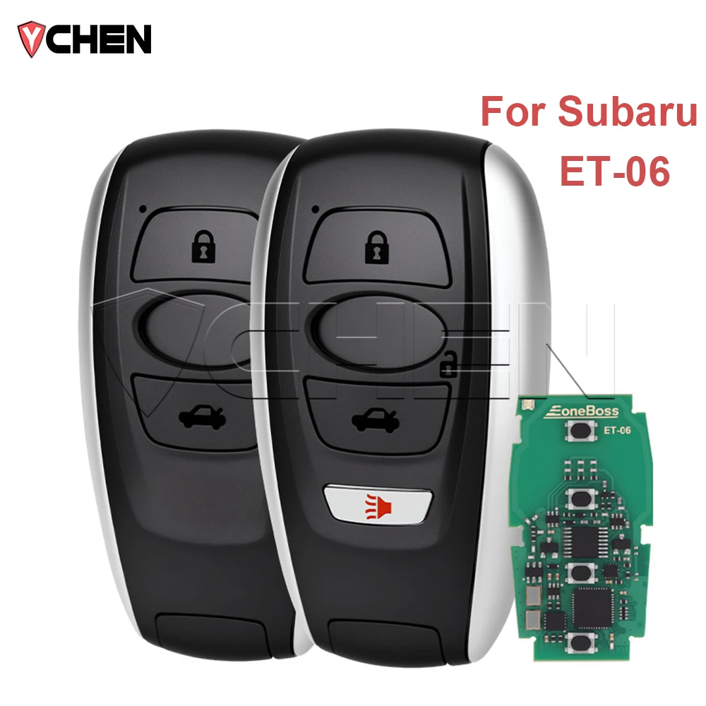 

ET06 EoneBoss Smart Remote Universal Key Fob For Subaru Crosstrek Forester Ascent Impreza Outback Proximity 4D 8A Legacy STI WRX