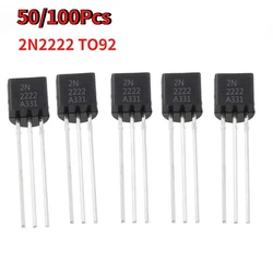 50/100pcs Transistor Kit 2N2222 TO-92 NPN 30v 800MA Transistors Electronic Kits
