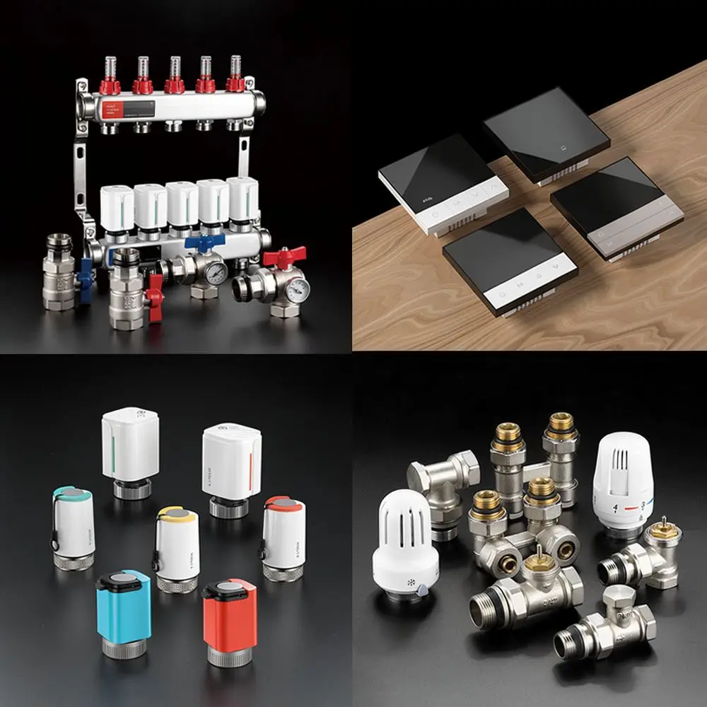 Wired Central Hub Controller For ANQUAN HVAC System Boiler Heating Control Box Wall Mounted Manifold Wiring Interface