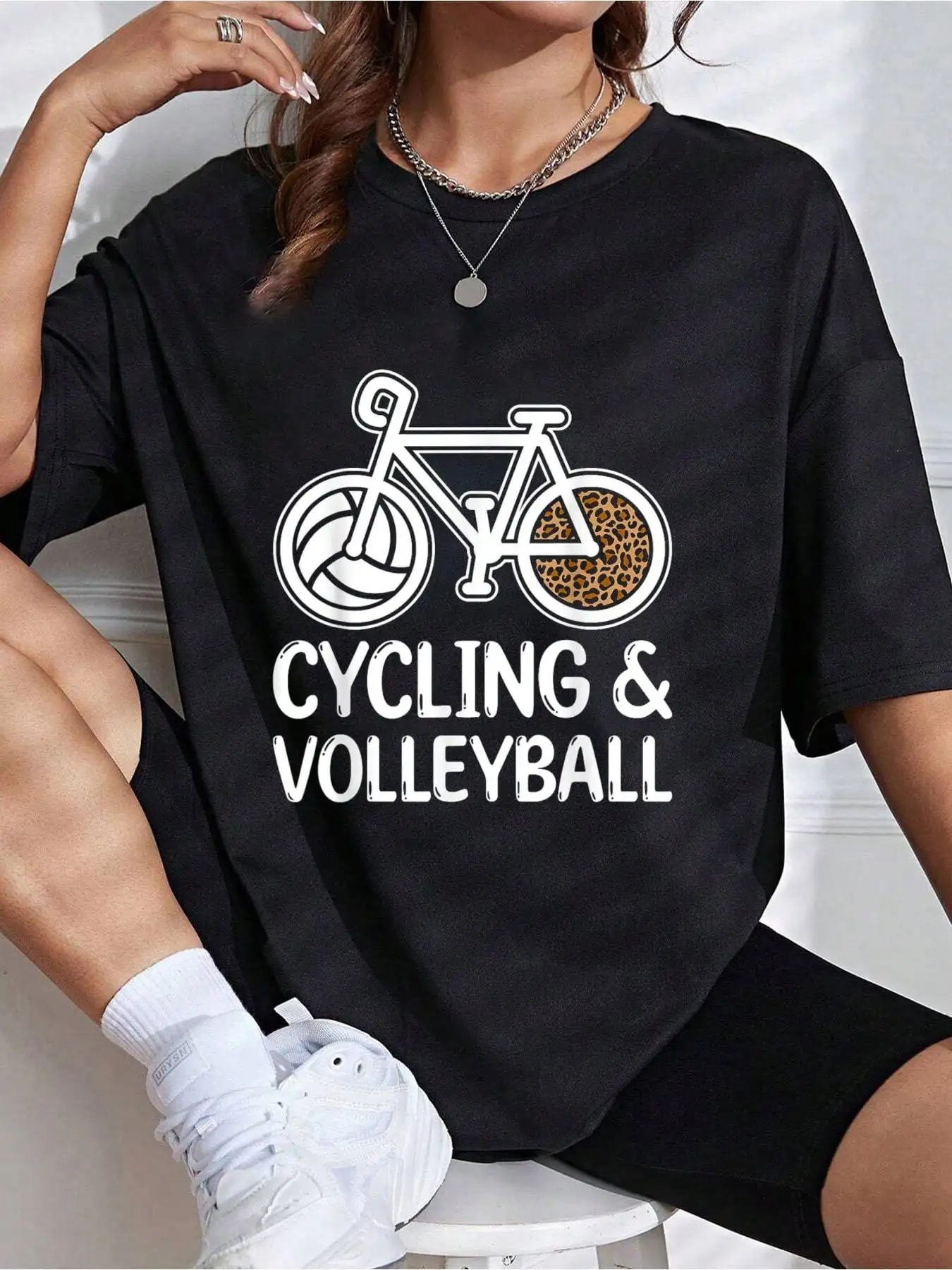 

Cycling & Volleyball Lover Cyclist Volleyball Player Bicycle T-Shirt