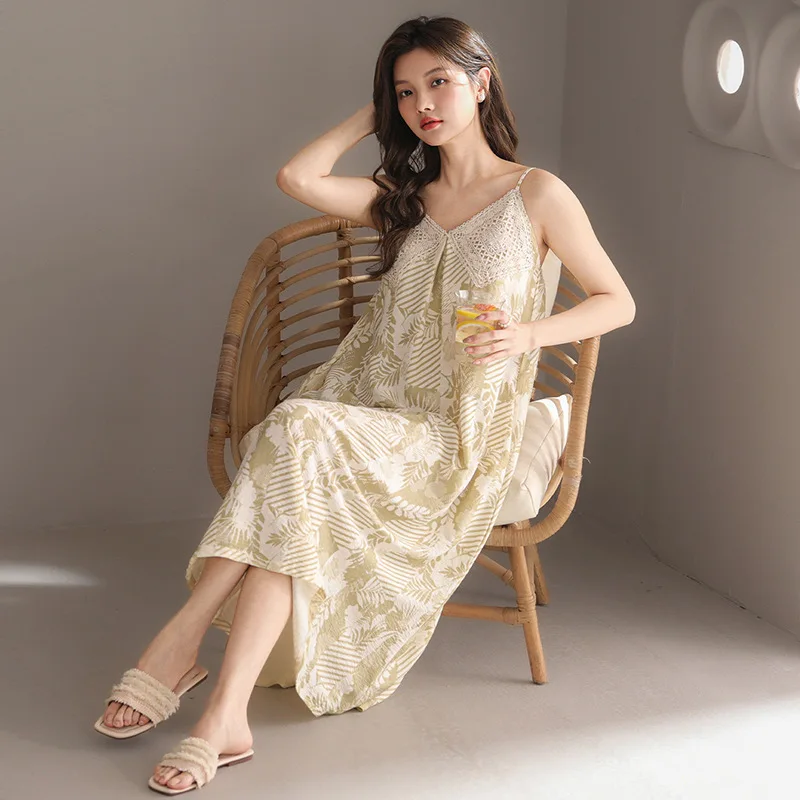 

2026 New Arrival Women's Nightdress Korean Fashion Young Girl Sleepwear Summer Female Nightgowns night dress Mujer Pijamas