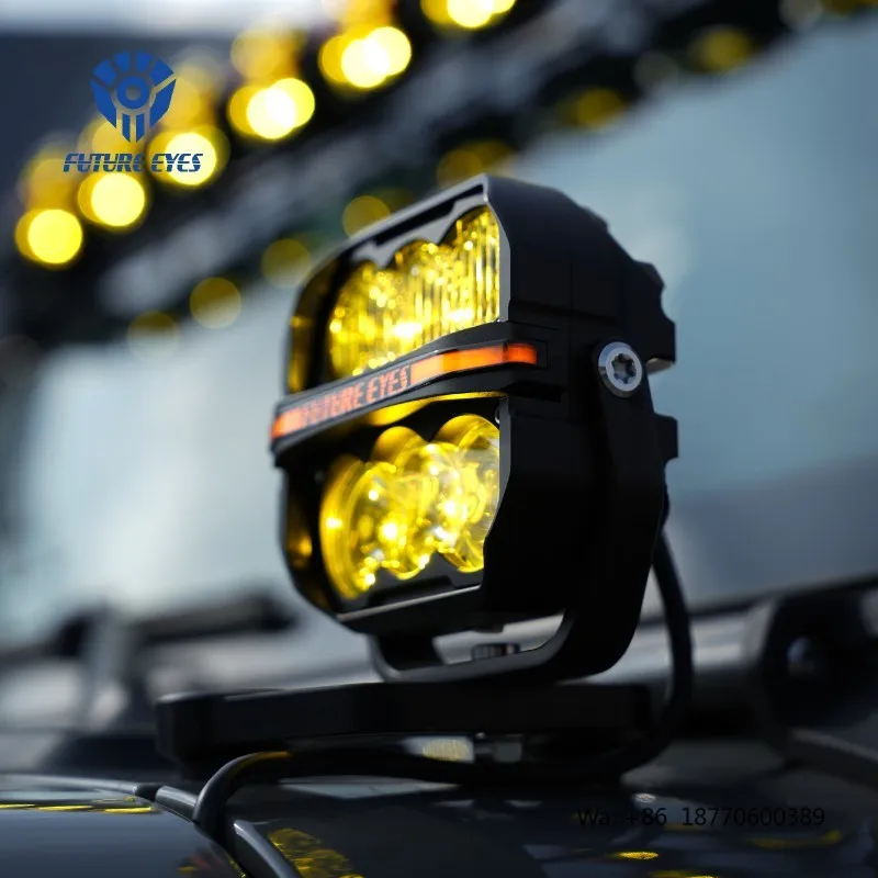 FUTURE EYES Car Aux Lamp C6 CNC Aluminium Off Road Spot Driving External Fog LED Light
