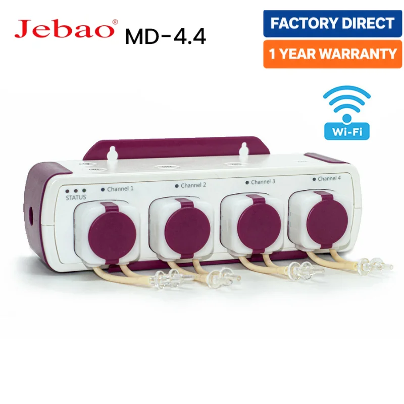Jebao Jecod Smart Doser MD-4.4 AP+WiFi-Steuerung Aquarium Automatische Dosierpumpe für Korallenriff-Aquarien