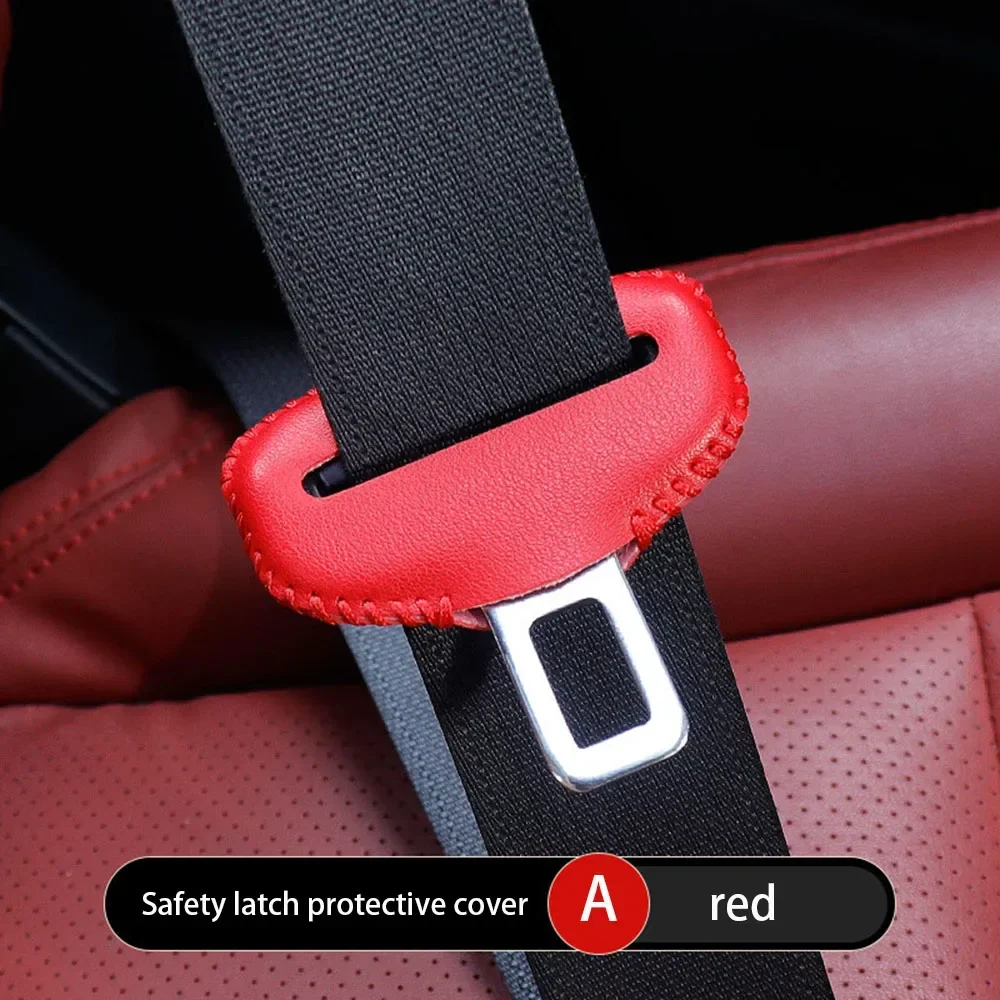1 STKS Universele Autogordel Gesp Cover Protector Anti-collision Case PU Lederen Bescherming Slijtage Auto-interieur Accessoires