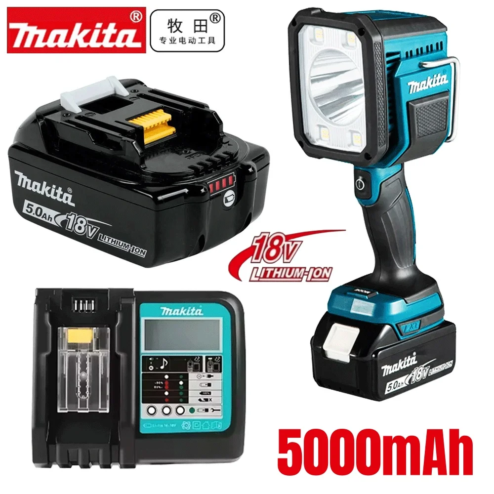 

100% Оригинальный НОВЫЙ литиевый аккумулятор Makita 5 Ач для Makita 18 В, замена для моделей BL1830B, BL1840, BL1860, BL1815, BL1850B, BL1850