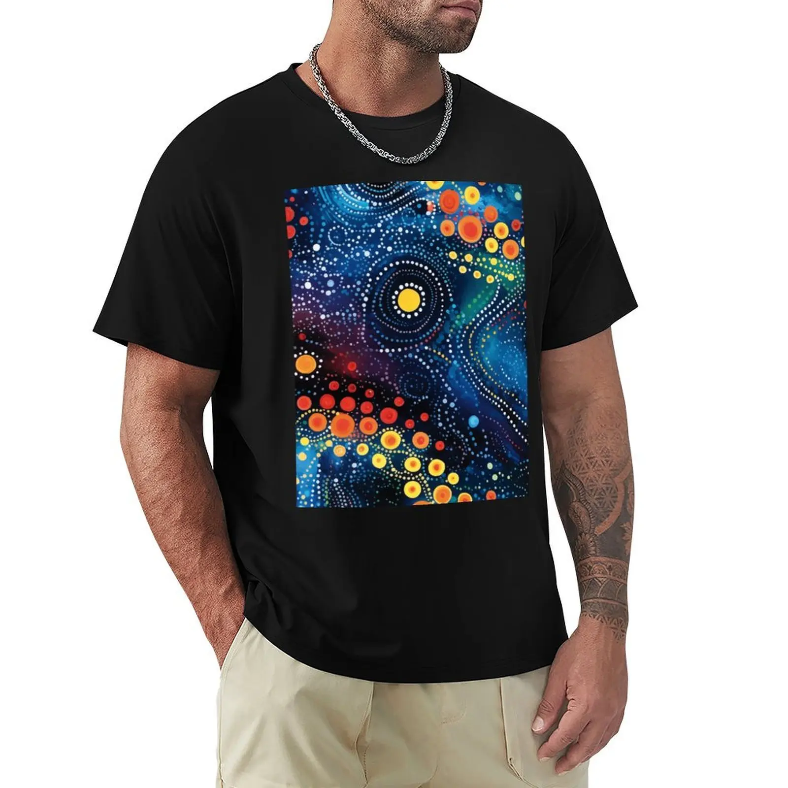 Aboriginal-dotted-Art-06 T-Shirt cotton t shirt pack T-Shirt