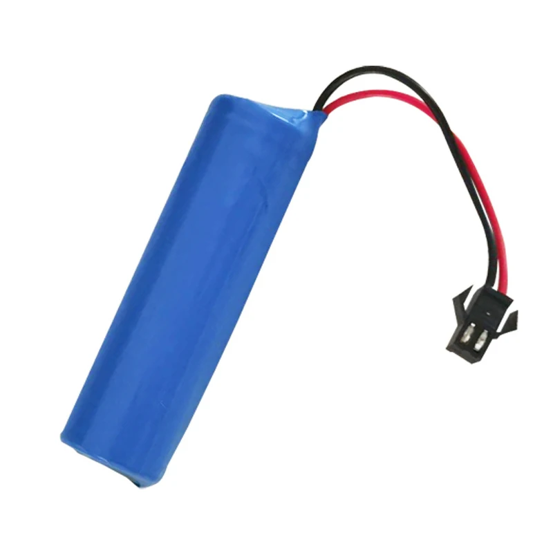 3.7V 18650 Lithium Battery Pack SM Plug Batteries 1S1P 1500mAh/1800mAh/2000mAh/2600mAh/3000mAh/3500mAh For Flashlight