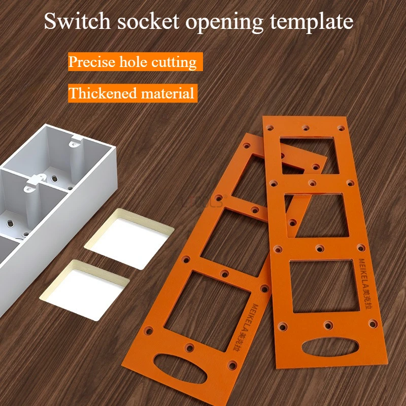 

Новый шаблон нижней части переключателя, форма для квадратных отверстий, деревообрабатывающие инструменты, тип 86, нижняя коробка шкафа, открывалка для открывания отверстий