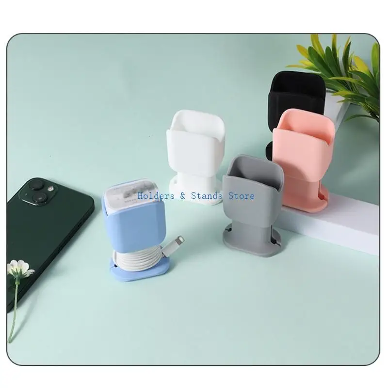 Y4UE 2-in-1 Silicone Chargers Cover Cable Winder with Protective Sleeve and Build-In Wrap Channel for 3-5Mm Cord Storage