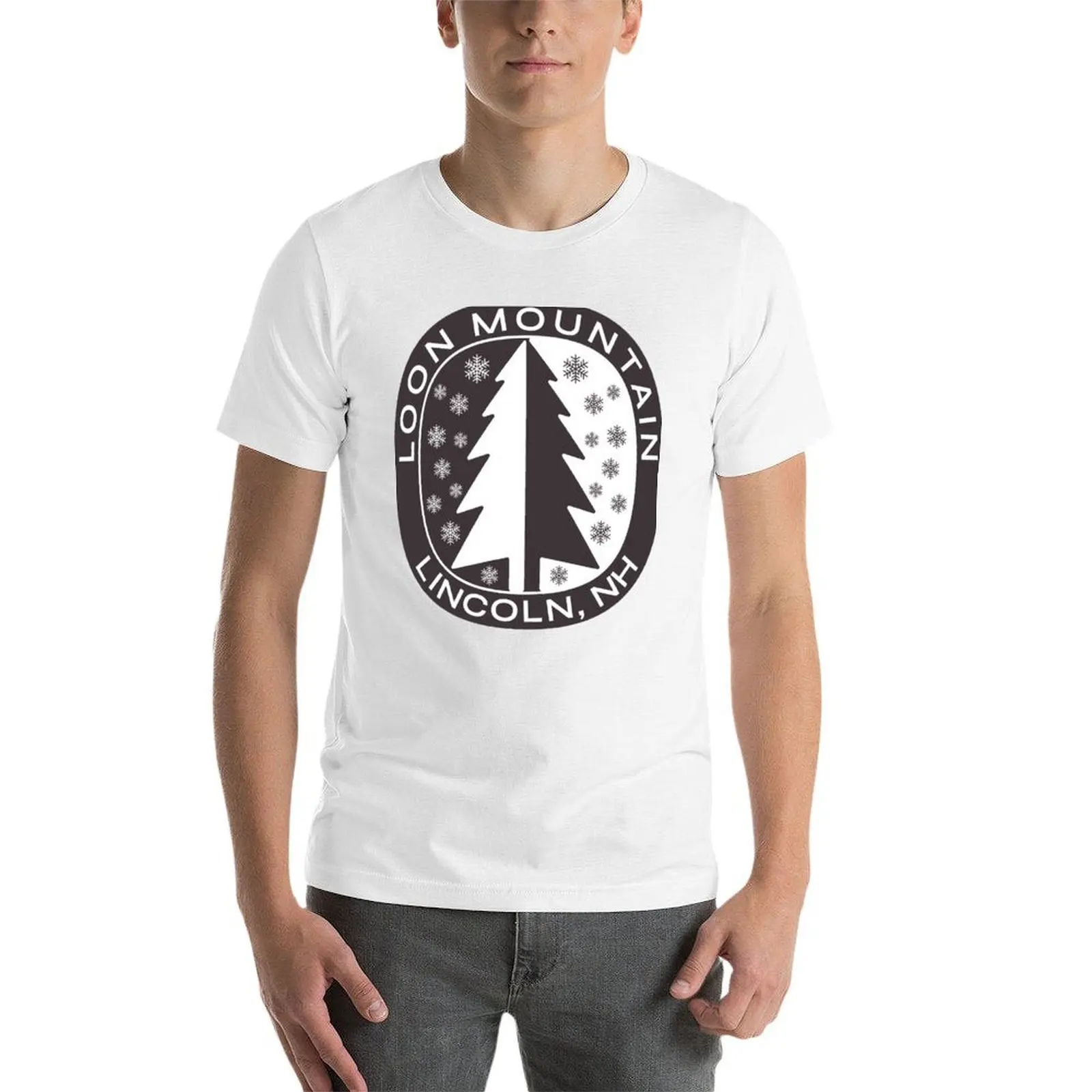 لون ماونتن، لينكولن، نيو هامبشاير تي شيرت تي شيرت قطن 100% رجل تي شيرت قطن قطن تي شيرت 100% تي شيرت #4