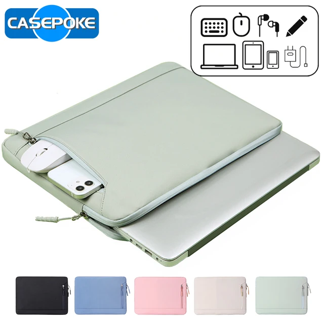 CASEPOKE Pokrowiec na laptopa 13,3 14,6 15,6 cala Torba na notebooka Wodoodporny pokrowiec na tablet MacBook Air Pro Lenovo Hp Dell Mężczyźni Kobiety