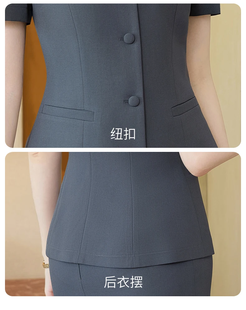 AIyssa Fashionable professional women's clothing, boutique two-piece suit jacket+skirt. 2026 Spring/Summer New Collection
