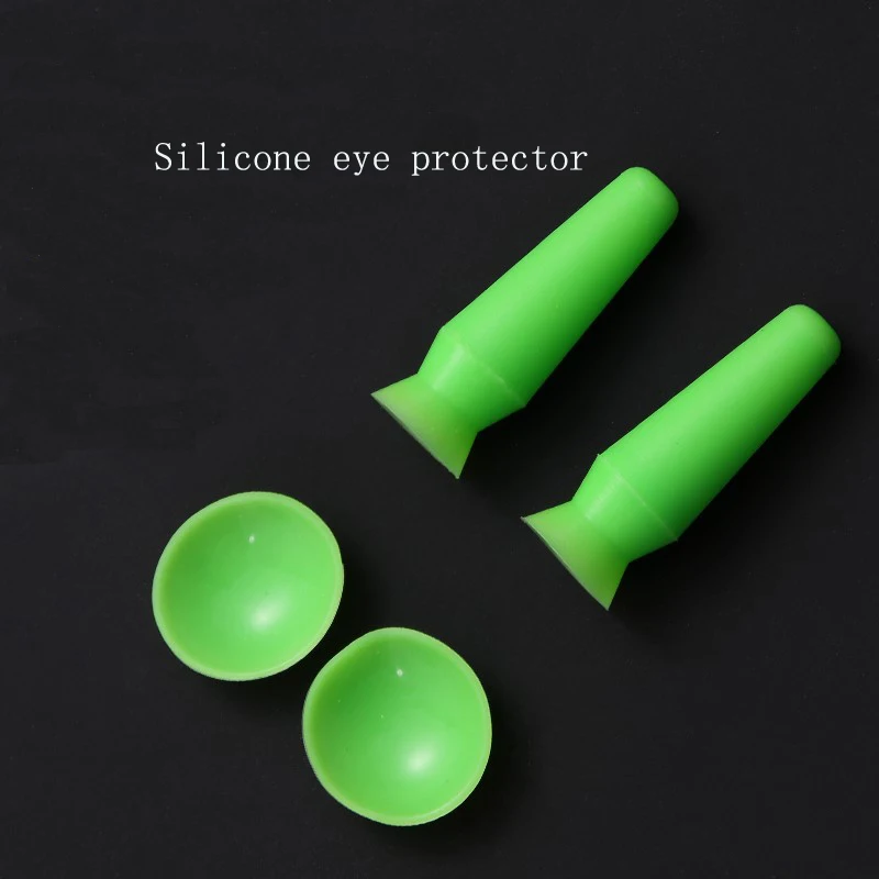 Couverture de protection des yeux en silicone de style coréen, double paupière intégrée, ventouse artificielle