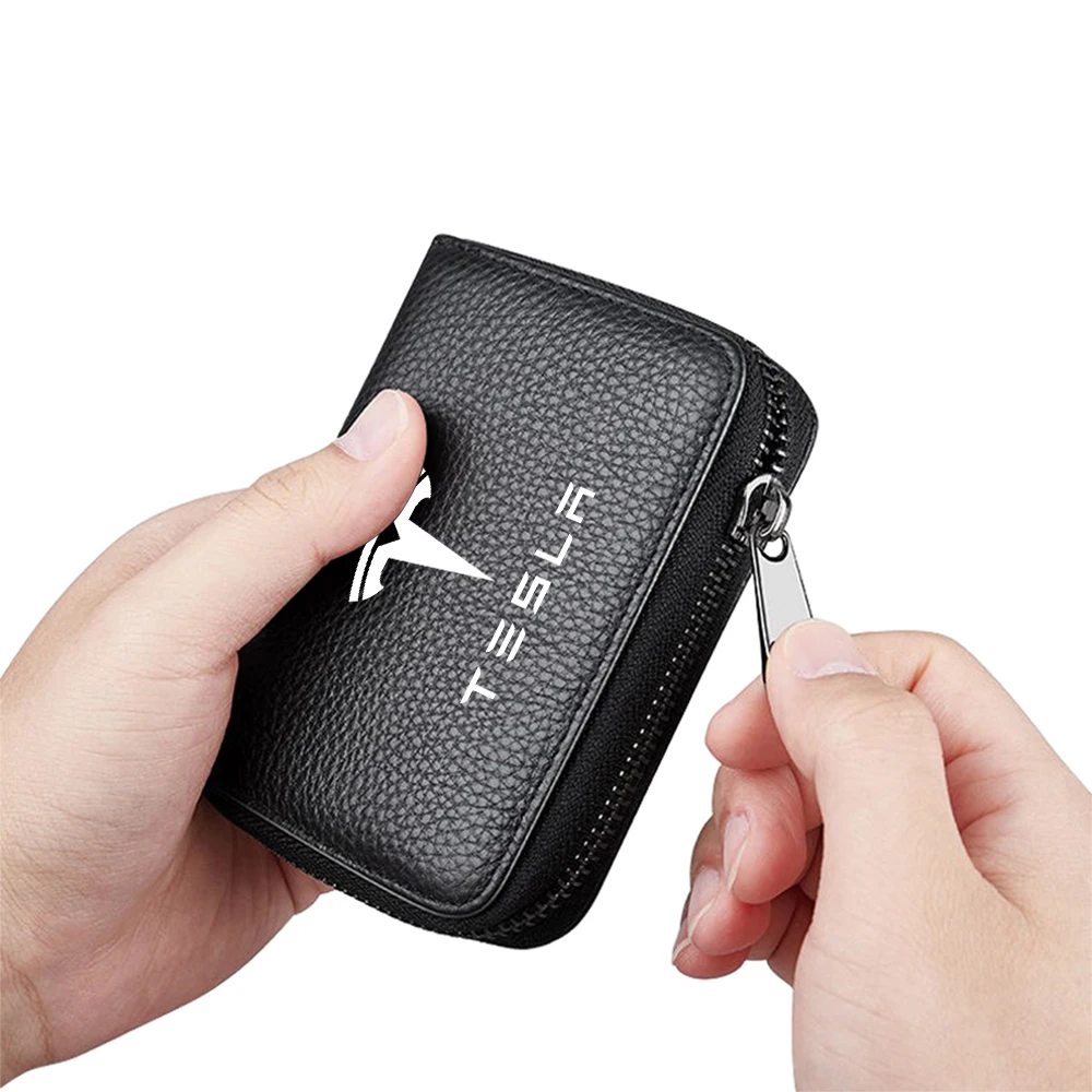 رخصة السيارة بطاقة الائتمان حاملي بطاقات الأعمال المنظم محفظة المحفظة ل تسلا نموذج 3 S X Mod WYE SpaceX لفائف العرعر إطلاق #1