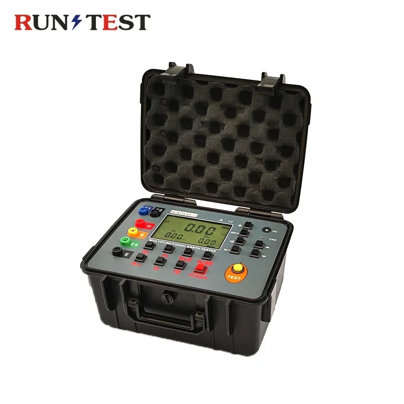 

Earth Tester 0.01 Accuracy Clamp-on Ground Resistance Tester Multi-Functional Earth Resistance Meter