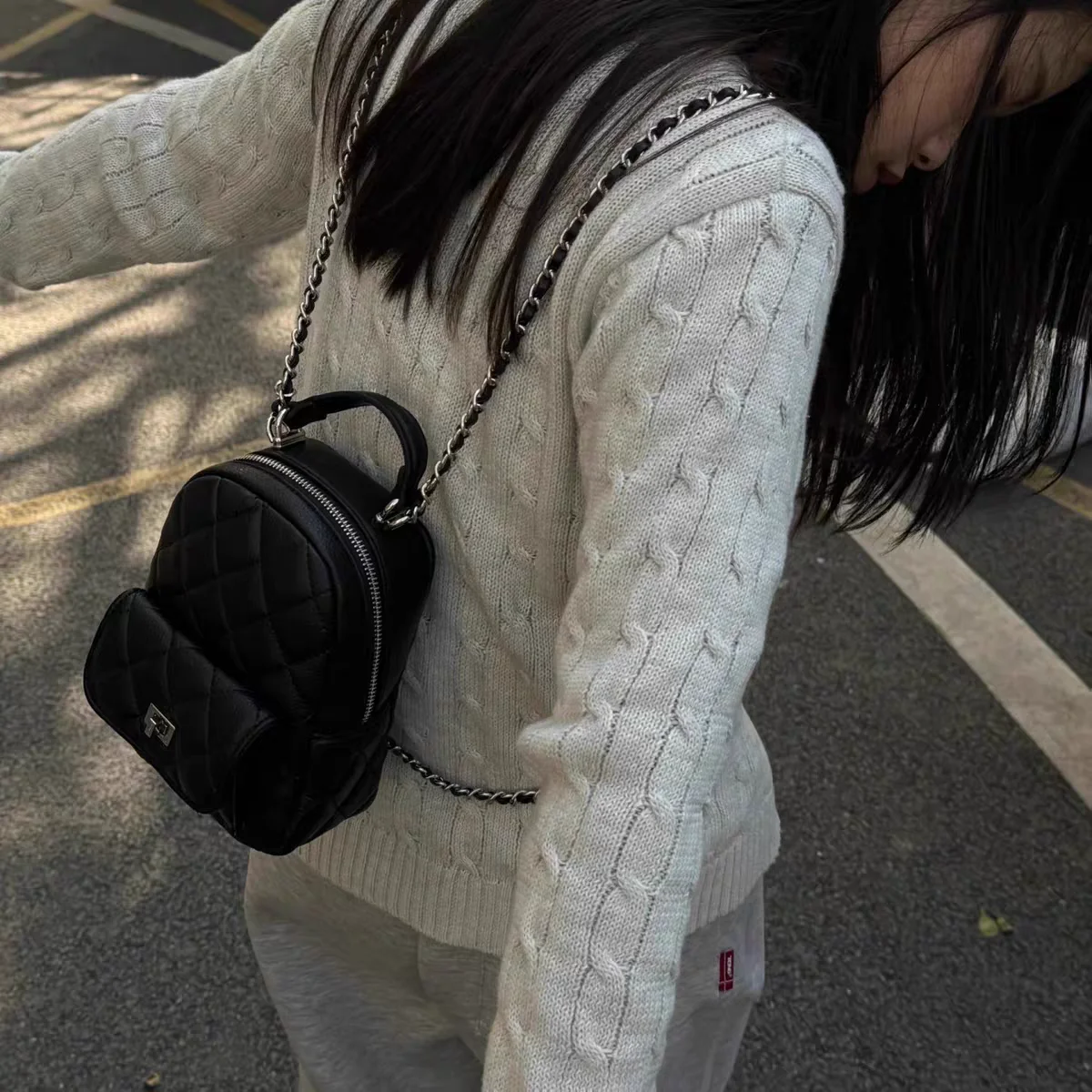 

Невосстанавливаемая алмазная цепочка Alma Bella 2025 New Sle High-End Sensation Ins Wind Двойная сумка на плечо ell ape Pure Color