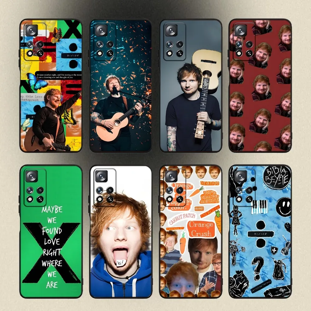 E-Ed Sheeran UK Singer Phone Case For Samsung Galaxy A20,A21s,A22,A31,A32,A52,A53,A72,73,A80,A91 Soft Black Cover