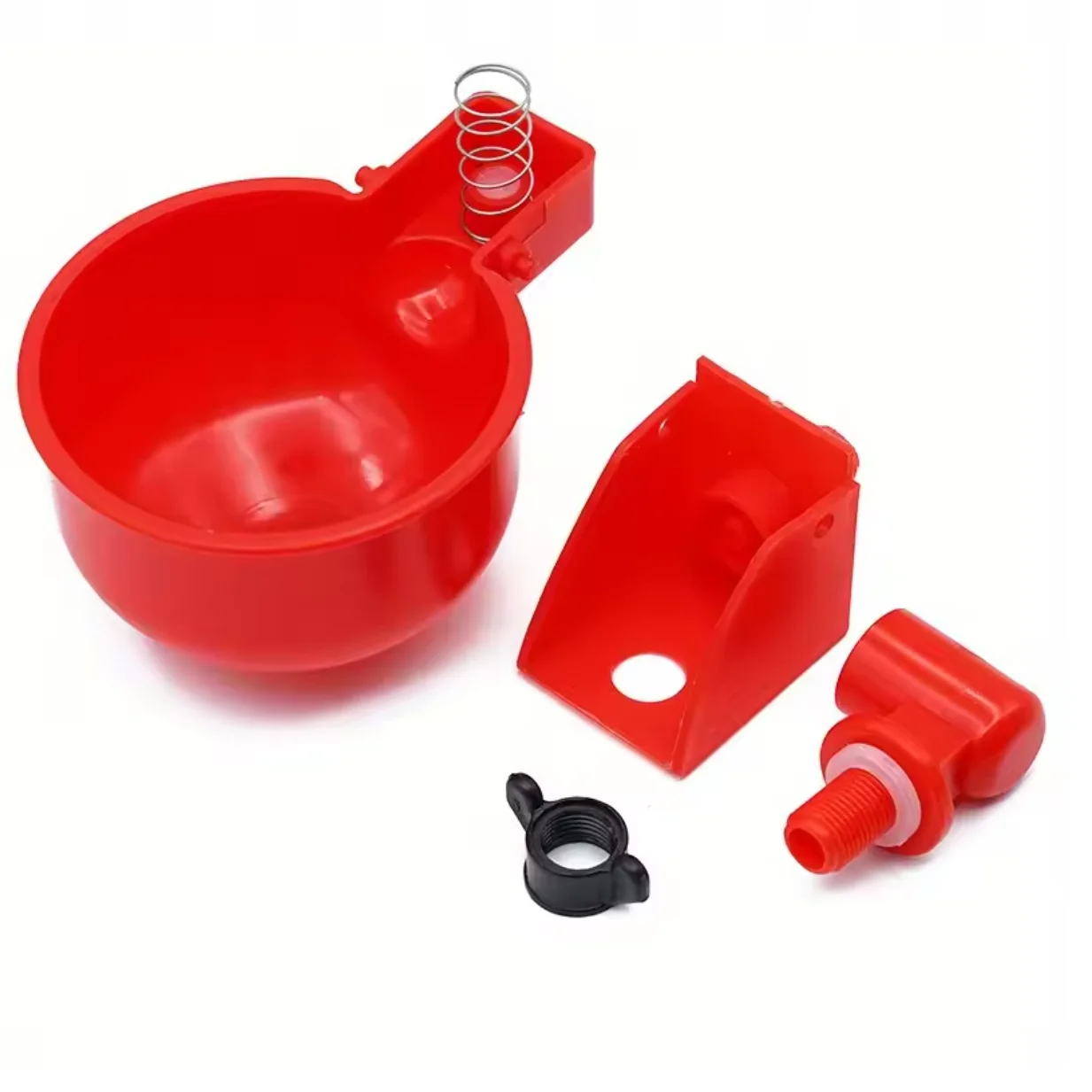 2/10 قطعة وعاء شُرب الدجاج مياه الشرب السمان الدواجن موزع مياه أوتوماتيكي بطة وحمام الحرة المدى الدجاج