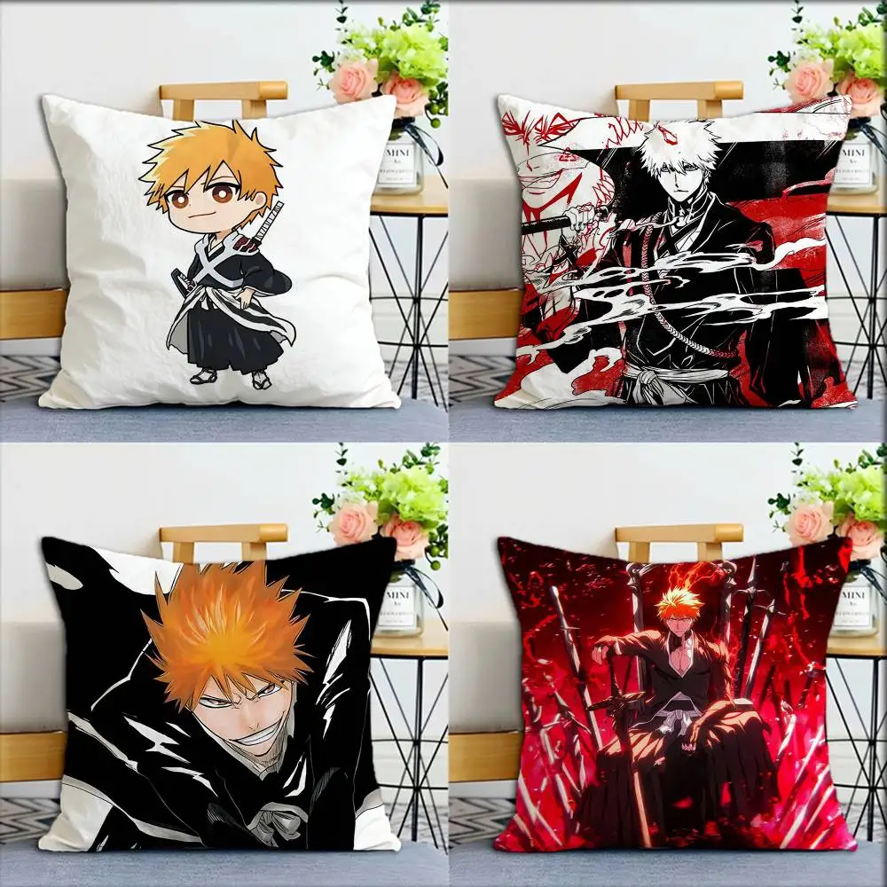 

Anime I-Ichigo K-Kurosaki World Various Sizes Square Pillow Case For Car Home Bedchamber Decor