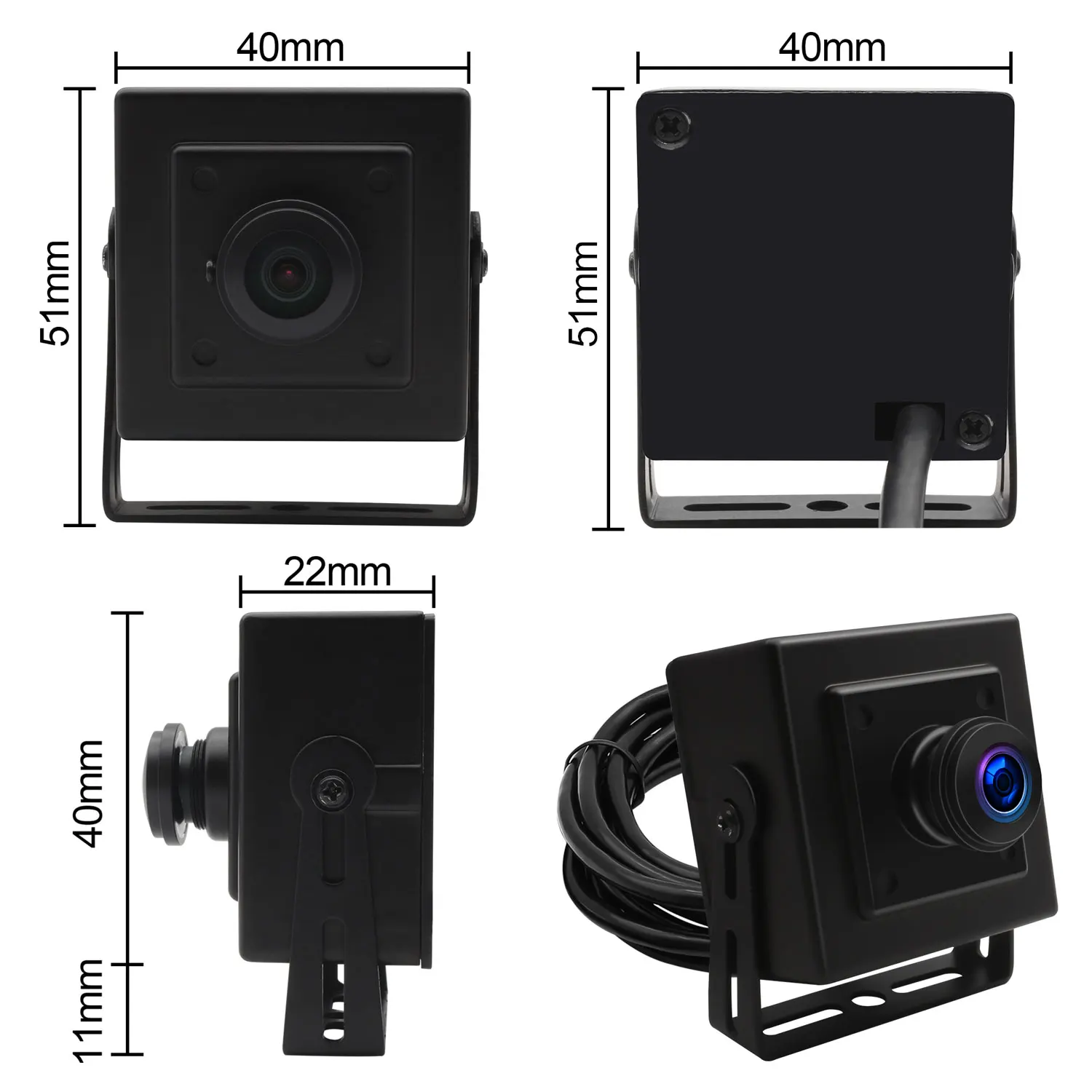 ELP VGA USB Camera 480P 60fps 170 Degree Wide Angle Fisheye Lens 640x480 Support Security Protection, Education and Training