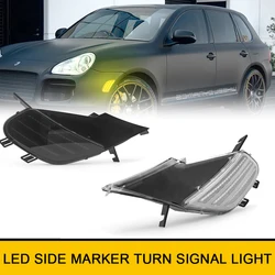 1Pair Repeater Blinker Dynamic Amber LED Turn Signal Indicator Lights for Porsche Cayenne 955 2003-2006 Car Styling