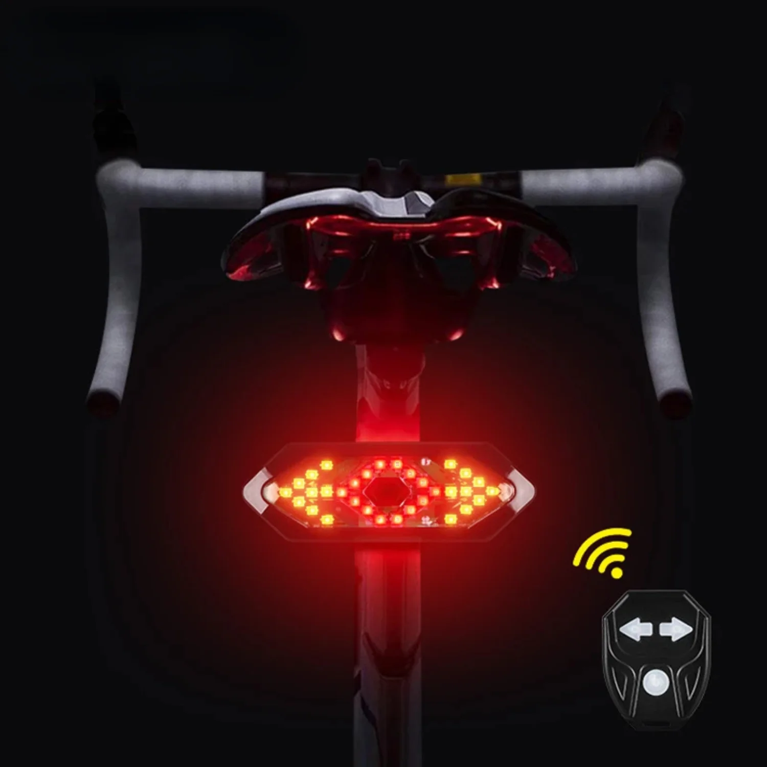 

Bicycle Turn Signal Rear Light Remote Bike Lights USB Rechargeable Bicycle Lamp Bike Wireless Safety Warning Tail Light