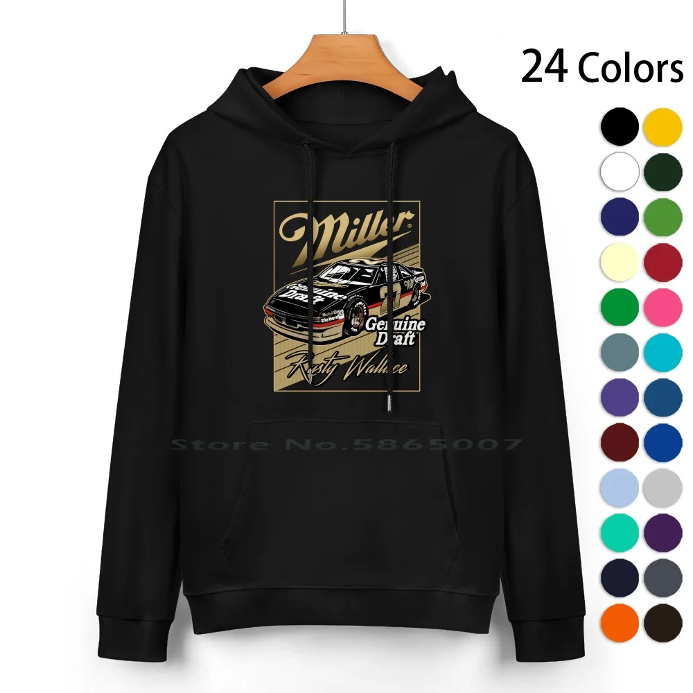 Rusty Wallace Retro 90s Style Pure Cotton Hoodie Sweater 24 Colors Dale Earnhardt Chase Elliott Heatshop Jimmie Johnson Richard