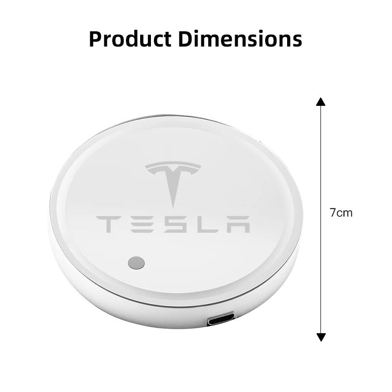 Car Coaster Pad Colorful Led Atmosphere Light Water Cup Mat Sticker For Tesla Model Y Juniper Model 3 Model S Model X SpaceX view 2