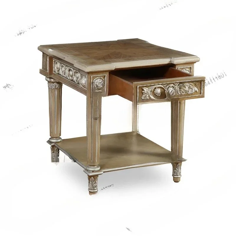 YDXNeoclassical British Windsor Castle Court Style  Corner Table Living Room Sofa Small Side Table Furniture