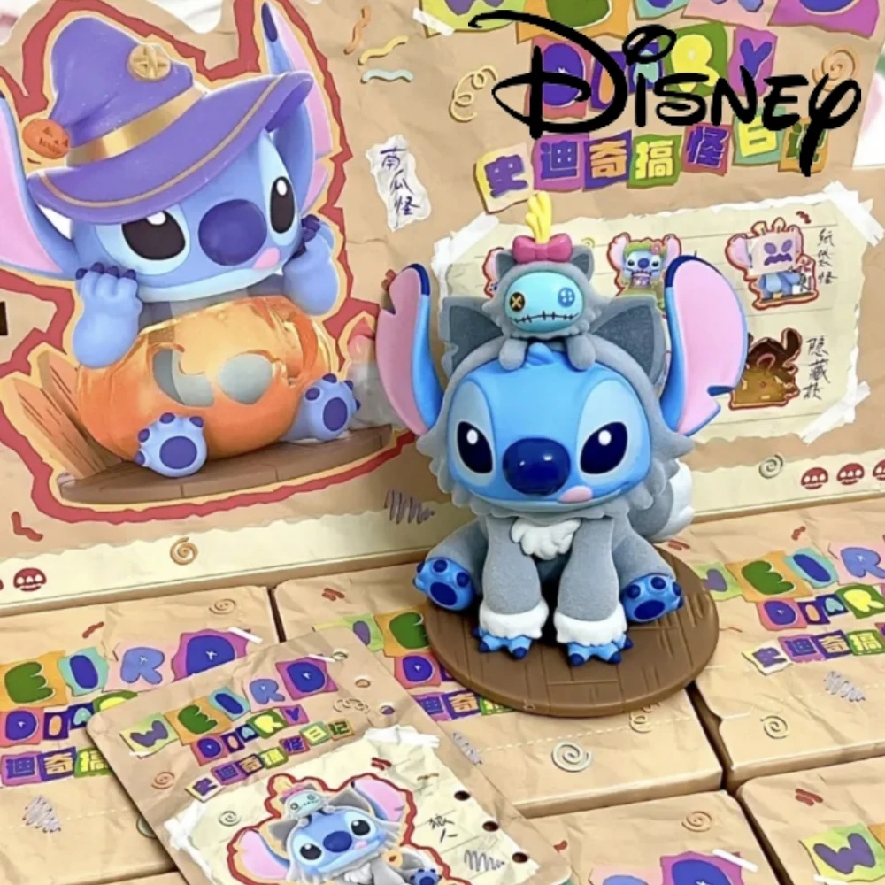 Original Stitch Blind Box Disney Stiezy Funny Diary Series Mysteries Guss Bag Anime Figure Model Decoration Collection Kawaii