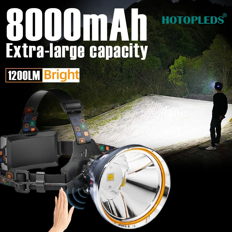 

New rechargeable waterproof fishing lamp outdoor camping high-power headlamp portable mining lamp headlamp strong light