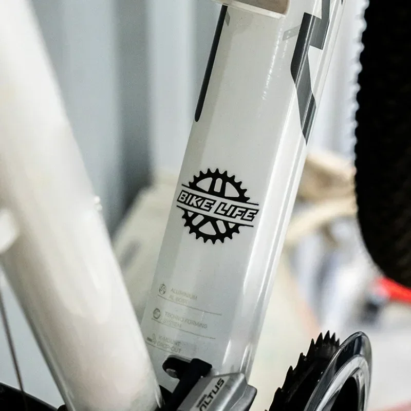 1 Stück wasserdichter Vinyl-Aufkleber für Fahrradrahmen, Oberrohr, dekorativer Aufkleber für Mountainbike- und Rennradzubehör – Detail 2