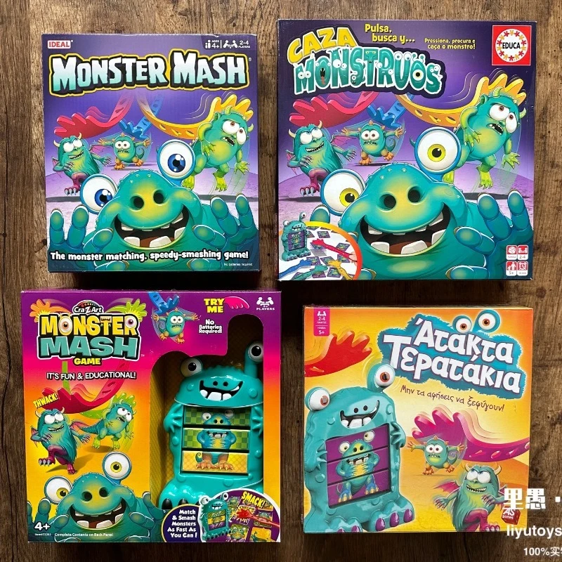Genuine Where Are The Monsters Mash Monsteres Catcher Board Game Puzzle Toy  Reaction Memory Training Family Fun Interaction