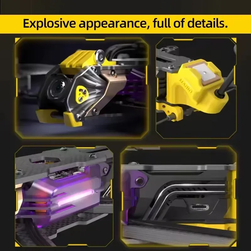 SpeedyBee Mario 5 Mario 5 ชุดอัพเกรด D/E/F เสาอากาศ/Cooling แผ่นด้านข้าง/สกรูสําหรับ FPV O4 PRO Air Unit Drone อุปกรณ์เสริม RC