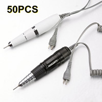 50Pcs Nail Drill Handpiece for Up200 Machine Professional Electric File Remove Gel Polish Poly Nail Gel Manicure Tool
