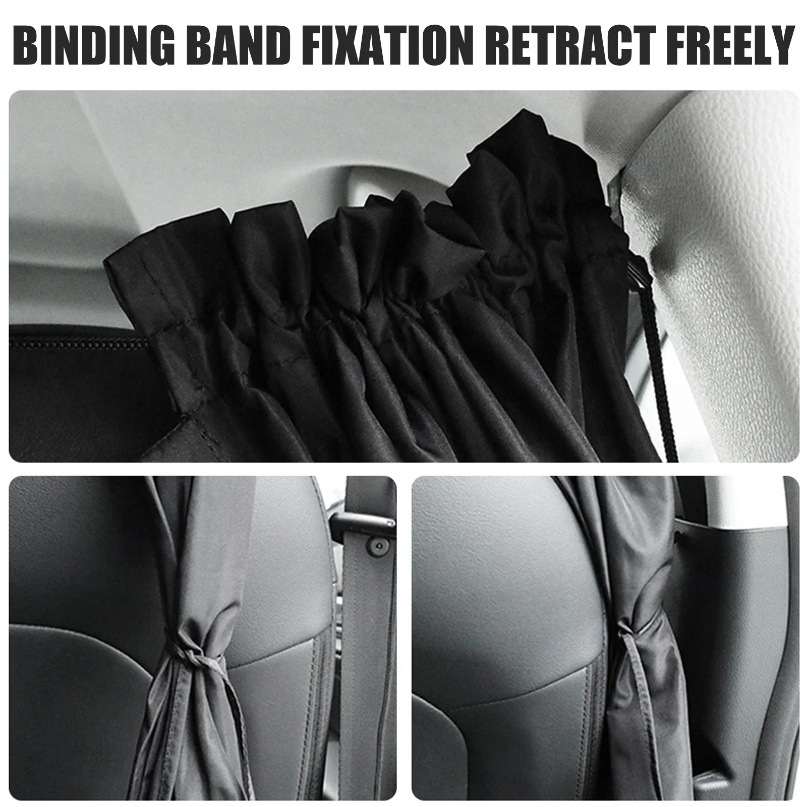 Car Privacy Curtains Universal Car Divider Curtain Between Rear Seat Auto Blackout Curtains Car Sun Shades Side Window Covers