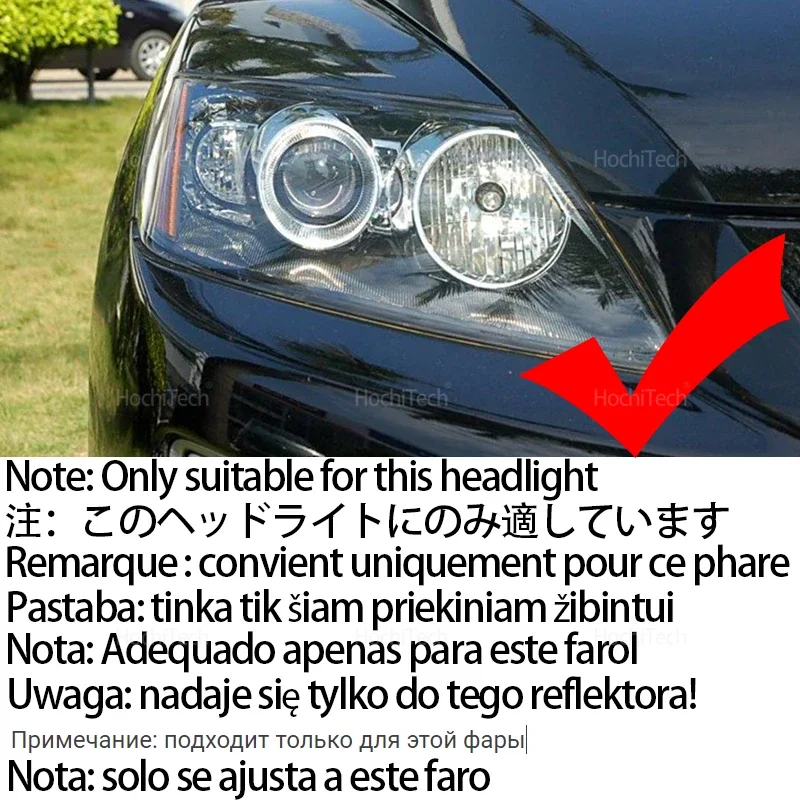 For Mazda CX-7 2006 2007 2008 2009 2010 2011 2012 Remote Control Daytime Light Angel Eyes LED Cotton RGB 16-Color Headlight Ring