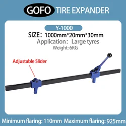 Length of 1m Engineering Car Oversize Tire Expander Expansion Tool Tire Spreader tool Tire Repair Tool