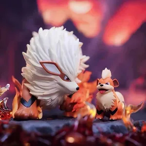 Arcanine dan Growlithe Anime Figurine Model Kawaii Dekorasi Boneka Mainan Anak Patung Koleksi Ornamen Anak Laki-laki Hadiah 12 pertumbuhan penjualan terbaik - №
