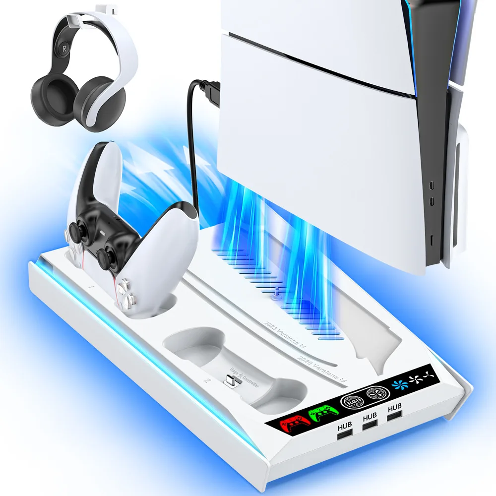 

Контроллер Ps5, зарядная станция, охлаждающий вентилятор, игровые аксессуары, подставка для PS5, зарядное устройство, джойстик, поддержка Ps5/ps5 Slim