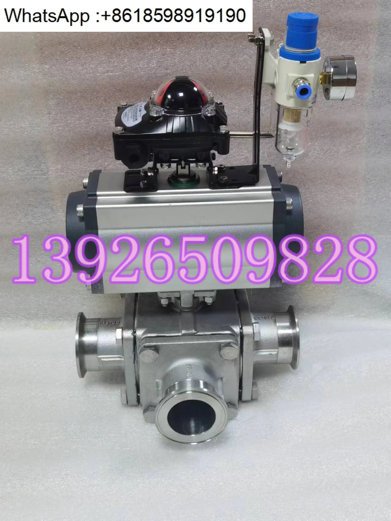 

Q686F-16.R.L Pneumatic four-way ball valve DN50 316L 16KG