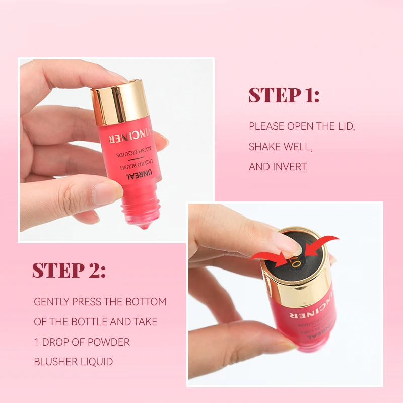 Liquid blush, Long Lasting Color, Glowy, Soft Color, Natural Look, Soft Velvet Texture Face Cheek Tint