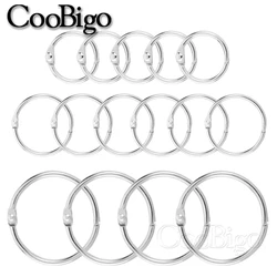 10pcs Metal Loose Leaf Ring Book Binder Rings Keychain Keyring Photo Album Card Binding Scrapbook DIY Stationery Supplies